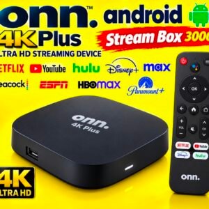 * Stream Box 3000 * - 4K PLus Streaming Box with WiFi 6 & Google Voice Remote